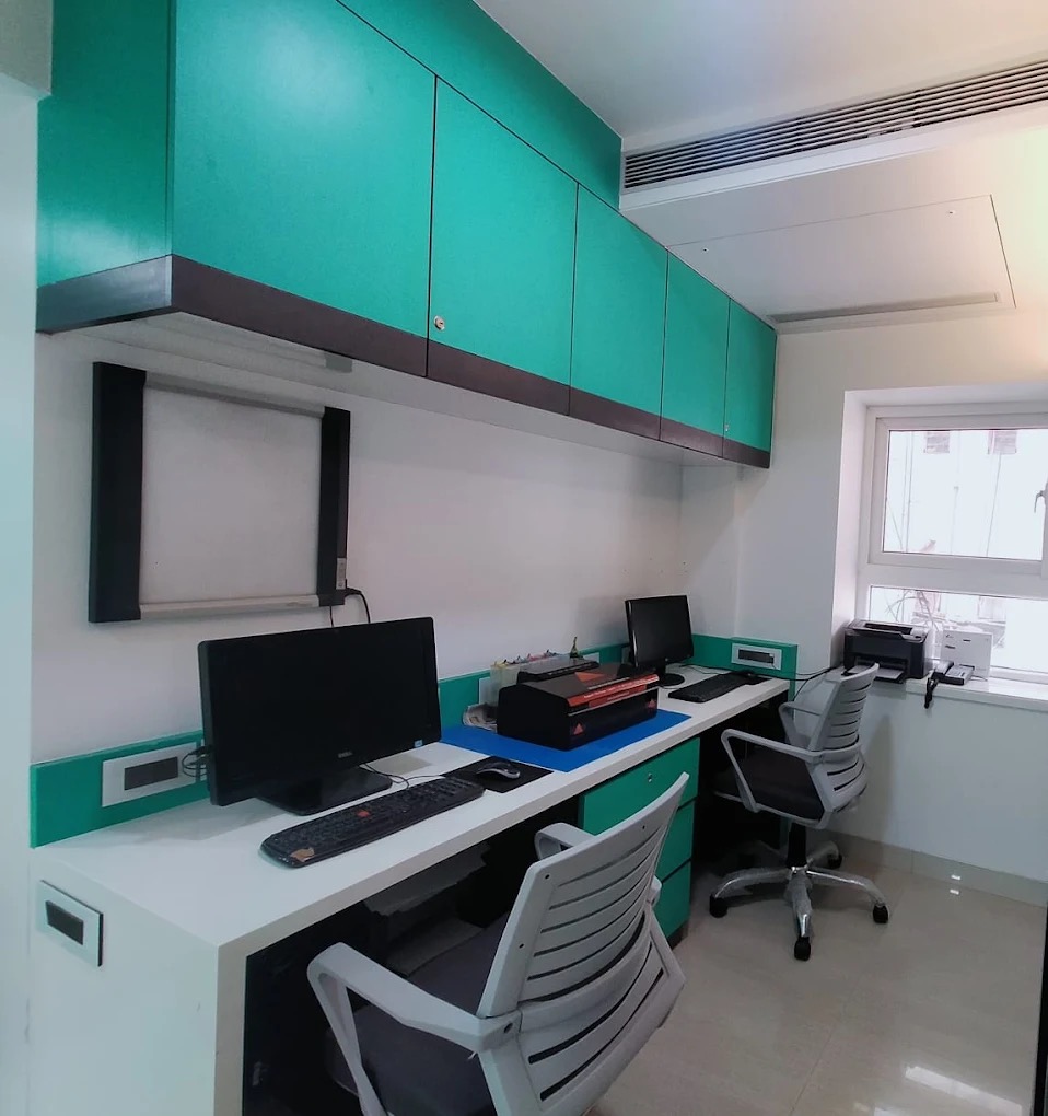 The back office at Dr. Pansare Diagnostic Centre, where reports are prepared